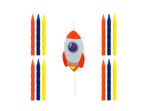 Świeczki urodzinowe Kosmos - 13 szt.