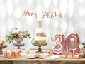 White birthday napkins with gold small dots - 33 cm - 20 pcs.