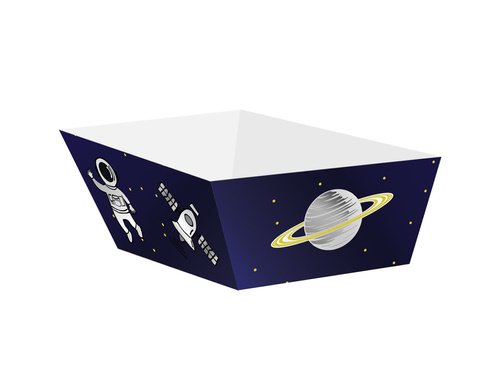 Decorative boxes for chips, crisps Space - 4 pcs