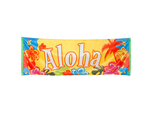 Baner hawajski Aloha - 220 x 74 cm - 1 szt.