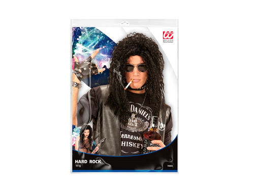 Peruka Hard Rock czarna kręcona