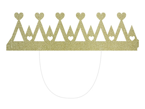 Sweet love queen crown - gold - 1 pcs.