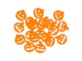 Confetti Pumpkins for Halloween - 30 pcs.