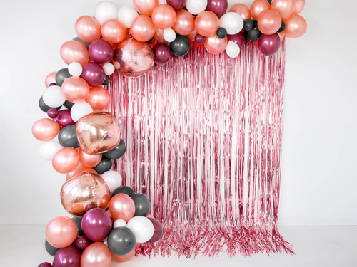 Curtain - door curtain metallic pink gold - 2.5 m x 90 cm