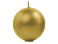 Candle "Ball" metallic, gold - 1 pc.