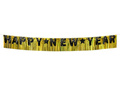 Banner with golden tassels Happy New Year - 180 cm - 1 pcs.