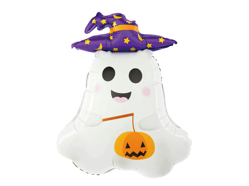 Ghost with pumpkin Foil Balloon - 65 cm