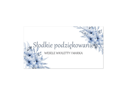 Wedding cake labels, 30 pcs