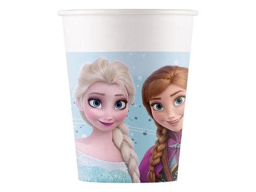 Kubeczki urodzinowe Frozen - Kraina Lodu - 200 ml - 8 szt.