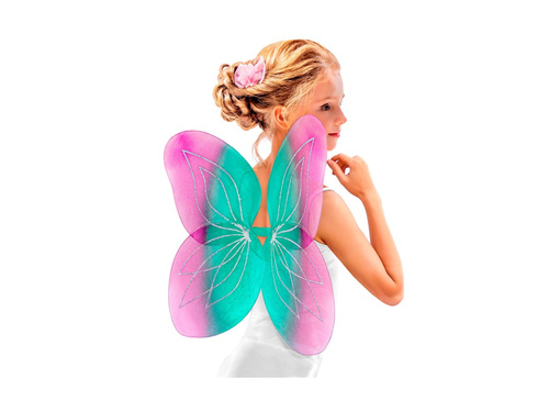 Turkusowo-różowe skrzydła 58×46 cm