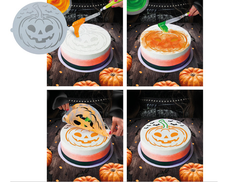 CAKE DECORATION STENCIL, PUMPKIN, 25 CMS