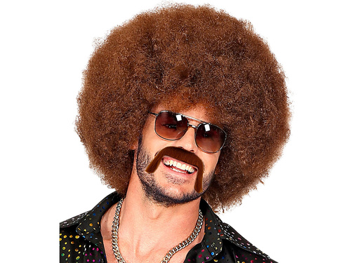 Wąsy brązowe w stylu lat 70-tych - 1 szt.