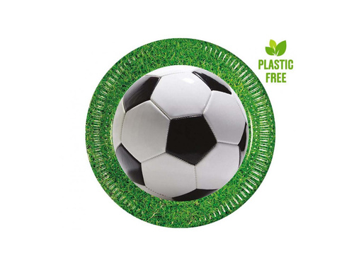 Football Party birthday plates - 23 cm - 8 pcs.