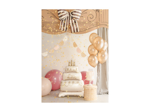 Balon foliowy stojący Tort urodzinowy Happy Birthday - 70x100 cm - 1 szt.