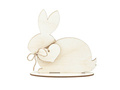 Standing decoration Hare with a heart - 1 piece.