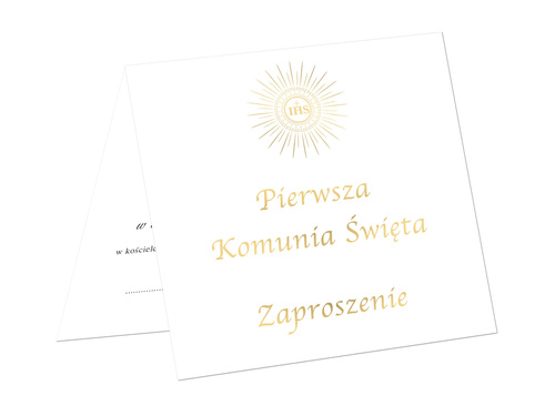Comunion invitation card & envelope - 6 pcs