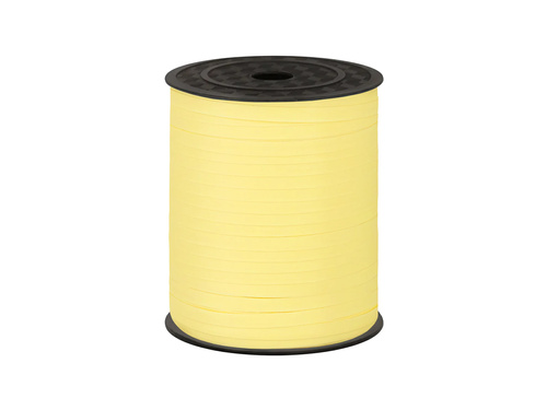 Decorative ribbon for balloons - pastel yellow- 458 m