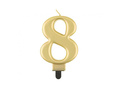 Gold Candle no 8 - 1 pc
