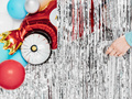 Curtain - silver metallic door curtain - 200 cm x 100 cm