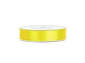 Satin ribbon, yellow, 12 mm / 25 m, 1 pc.