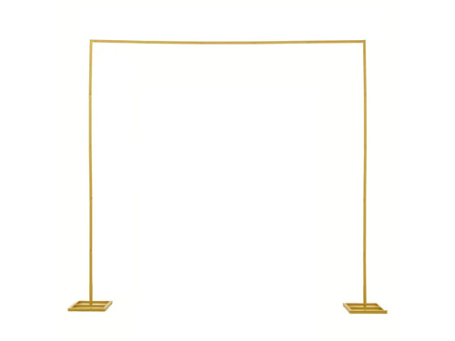 Prostokątny stelaż do balonów złoty - 200 x 200 cm - 1 szt.