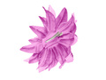 Lilac flower hair clip with glitter - 1 pc