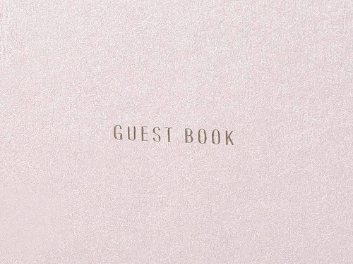 Guest Book 20,5 x 20,5 cm 120 pages