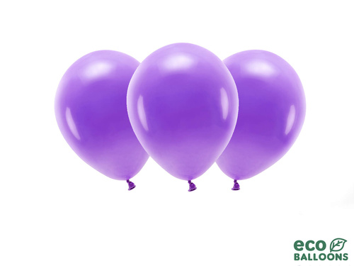 EKO Pastel purple latex balloons - large - 10 pcs.