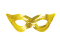 Carnival sequin gold mask - 1 pc.