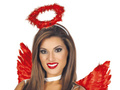 Red angel tiara