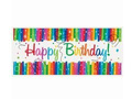 Rainbow Birthday banner - 152x68 cm - 1 pcs.