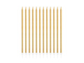 Birthday candles, gold - 12 pcs
