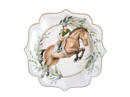 Horse Riding paper plates - 21 cm - 10 pcs.