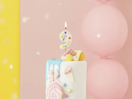 Candle no 9 - 1 pc