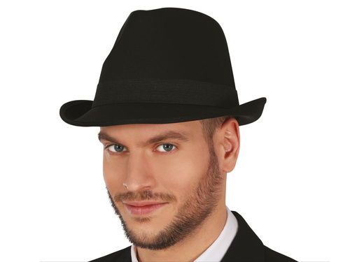 Kapelusz Gangstera czarny - 1 szt.