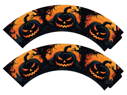 Cupcake liners Dark Pumpkin - 6 pcs.