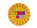 Talerzyki papierowe Hippie - 23 cm - 8 szt.
