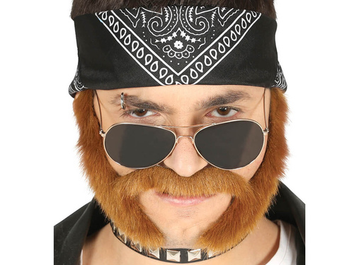 Moustache and sideburns