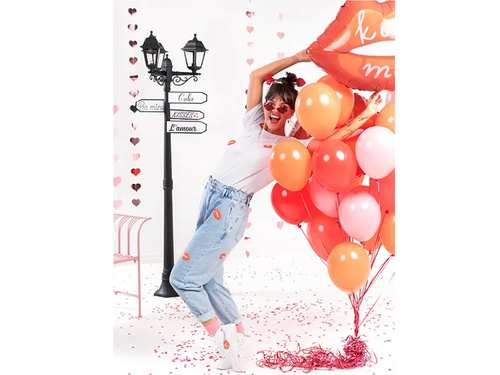 Hanging decoration Hearts pink gold - 300 cm - 1 pcs.