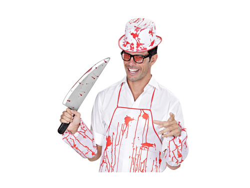 Zakrwawiony plastikowy nóż - 48,5 cm