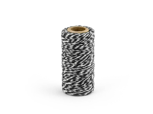 Black baker's twine - 50 m - 1 piece.