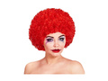 Peruka klauna czerwona włosy afro