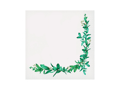 Green Leaves napkins - 33 cm - 20 pcs.