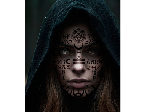 Tatuaż Satanista  - 1 szt.