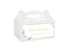 Decorative cake box white - 6 pc