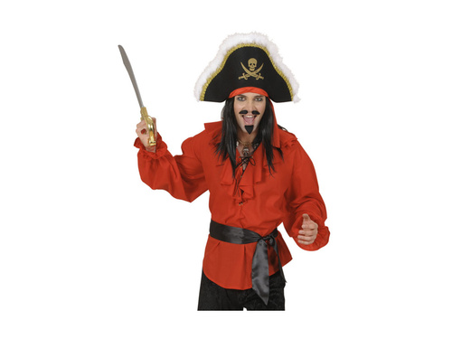 Czarna satynowa opaska / szarfa