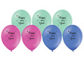 Happy New Year latex balloons - 50 pcs