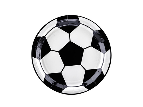 Football Paper Plates - 18 cm - 6 pcs