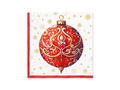 Christmas napkins Red bauble - 33 cm - 20 pcs.