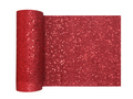 Decoration glitter table runner - red - 18 cm x 5 m - 1 pcs.